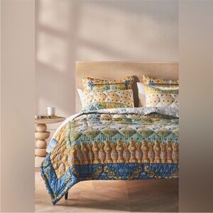 Anthropologie Talulah Patchwork King Quilt